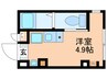 リージェンシー上板橋 1Rの間取り