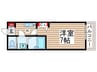 ルームピア船橋 1Kの間取り