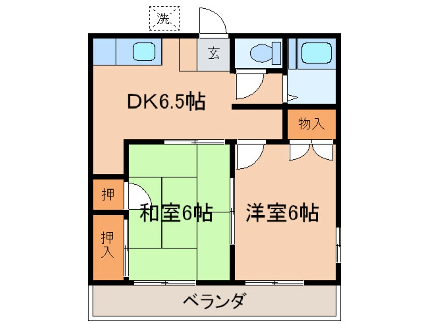 間取図 ユタカハイツ