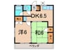 ユタカハイツ 2DKの間取り