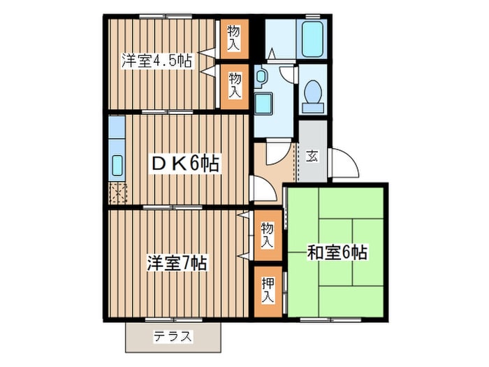 間取り図 グランメ－ルＡ
