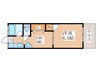 ハママンション 1DKの間取り