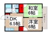 フロ－ラルハイツ 2DKの間取り