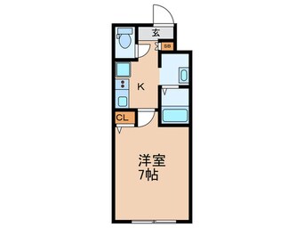 間取図 b′CASA早稲田