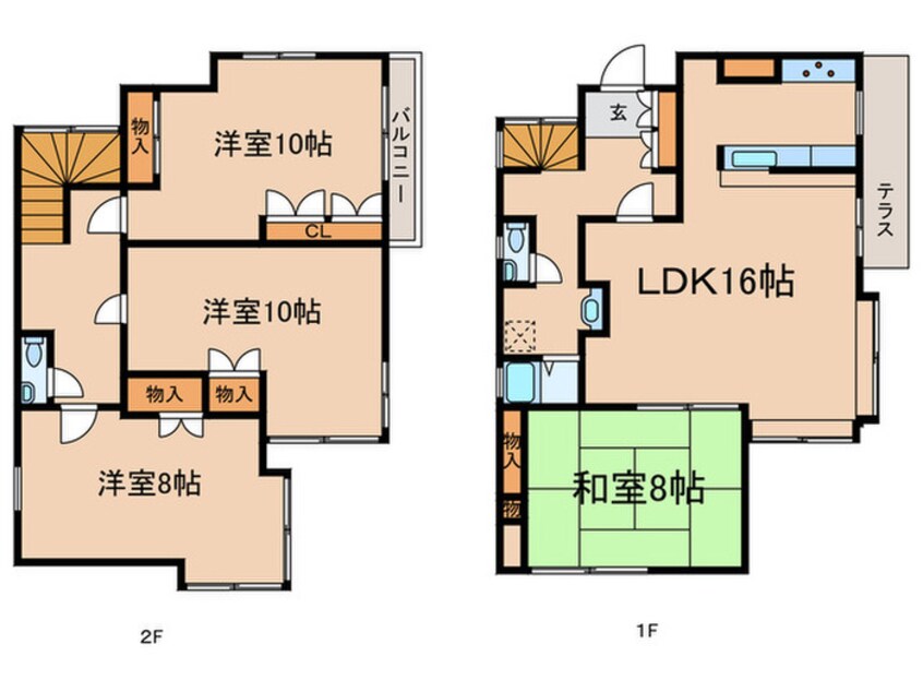 間取図 仮）上祖師谷戸建て