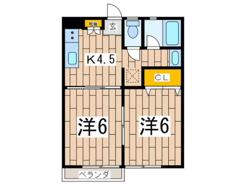 間取図 ハイツ竹林