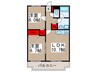 アム－ル弐番館 2LDKの間取り