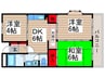市川クロ－バ－ハイツ吉野 3DKの間取り