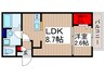 KEIAI RESIDENCE 北戸田Ⅱ 1LDKの間取り