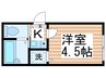 パシャ北千住 1Kの間取り