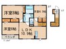 ヴィラ　リッチ　ヒル 3LDKの間取り