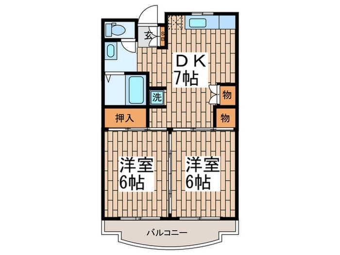 間取り図 パルハイツ蒲田