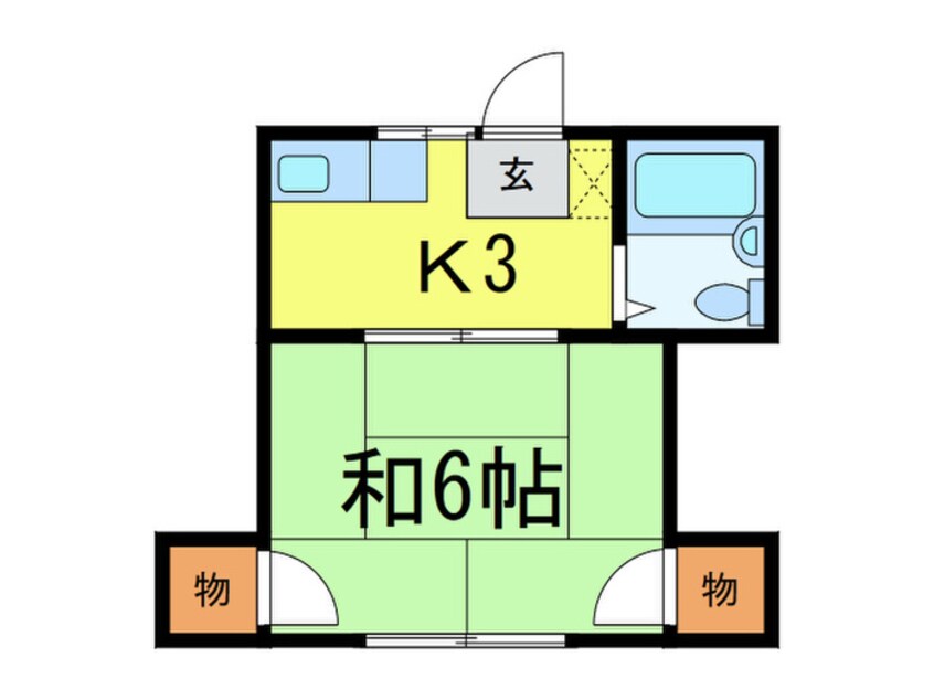 間取図 タマハイツ