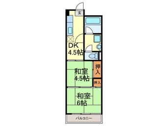 間取図 西北コ－ポ