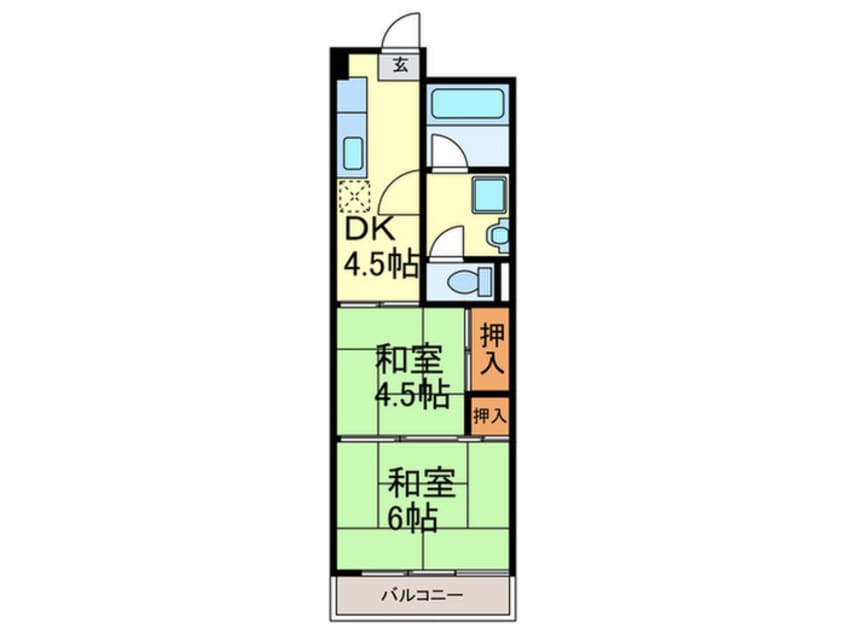間取図 西北コ－ポ