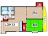 ローズハイツ 2LDKの間取り