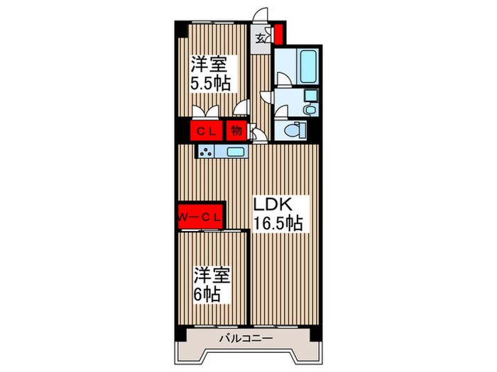 間取り図 グランメ－ル戸田Ⅱ