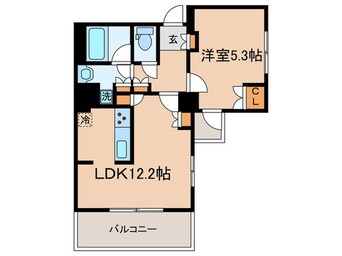 間取図 パークアクシス千歳船橋