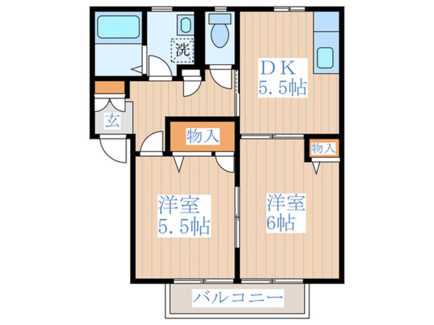 間取図 テラスシャルマンＡ棟