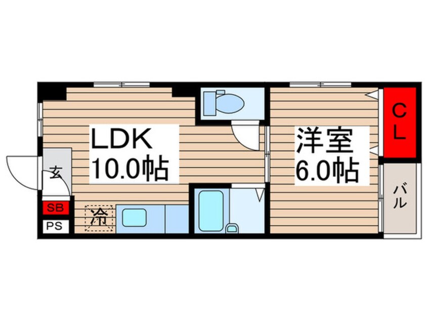 間取図 メゾンアオキ(405)