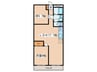 花岡マンション 2LDKの間取り