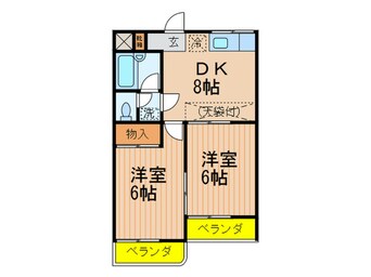 間取図 グリ－ンパレス用賀