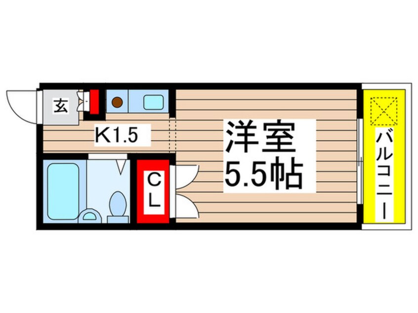 間取図 メゾンドブラン本中山