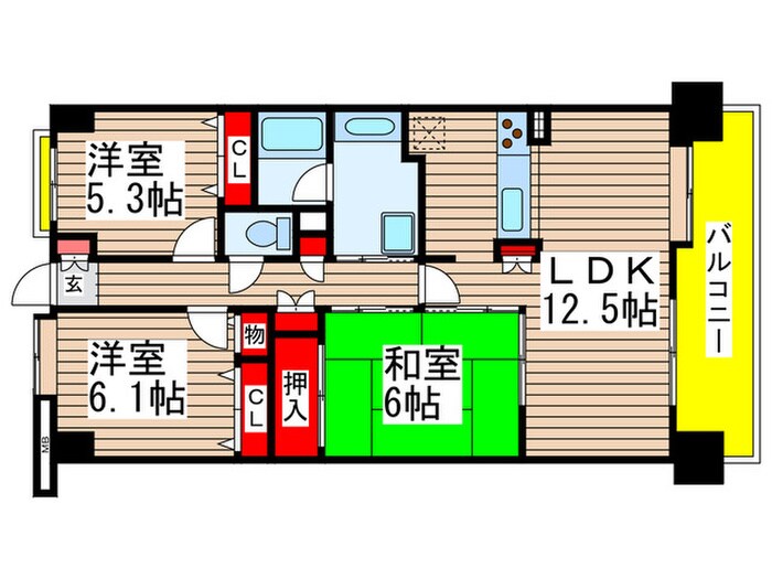 間取り図 レジデンス幕張アリーナシティ