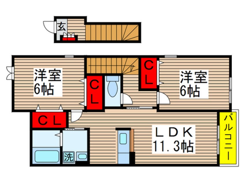 間取図 フォーサンズⅡ