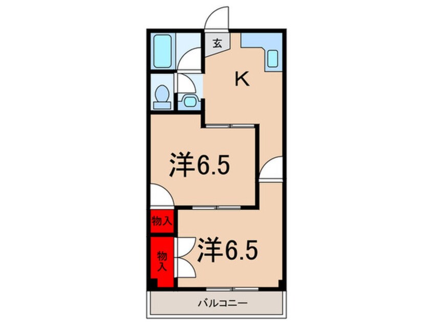 間取図 コバハイツ石神井