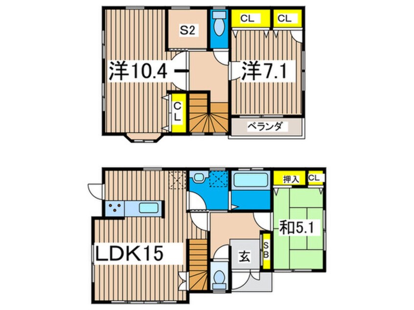 間取図 上倉田住宅Ⅱ