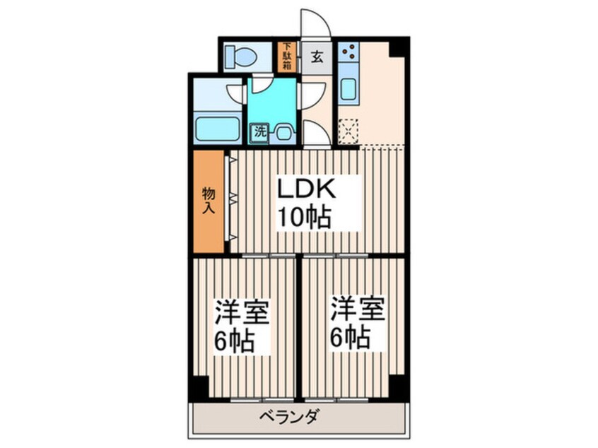 間取図 モンシャトー水橋