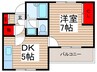 ベイエックス 1DKの間取り