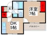 ベイエックス 1DKの間取り