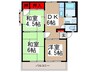 パナハイツ 3DKの間取り