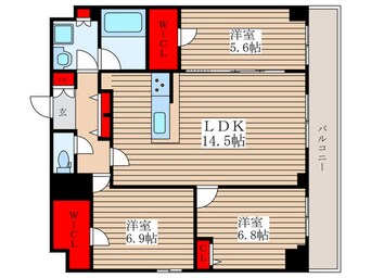 間取図 Alivis一之江