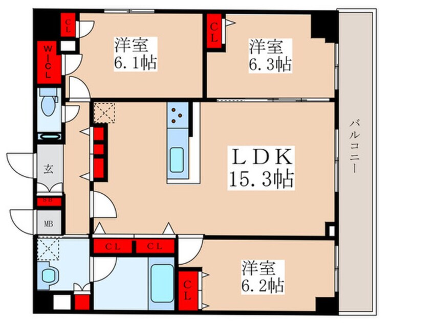 間取図 Alivis一之江