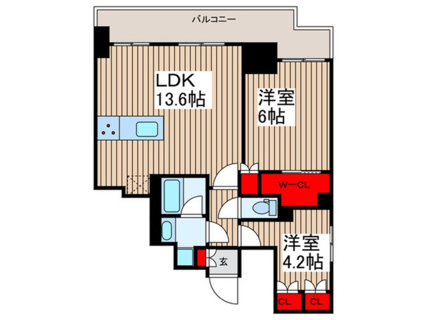 間取図 コンフォリア日暮里