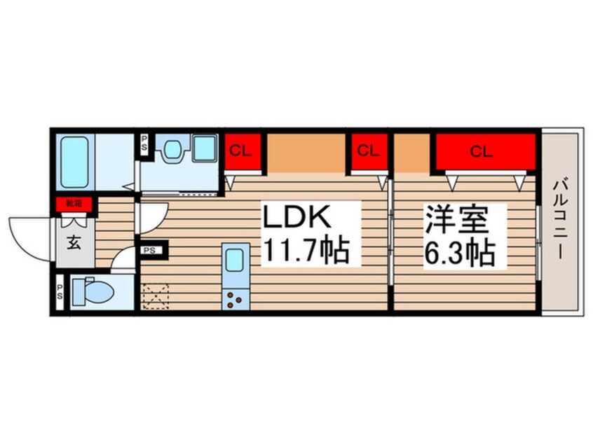 間取図 Ｒｅｇａｒｏ津田沼