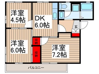 間取図 グリーンヒルＡ