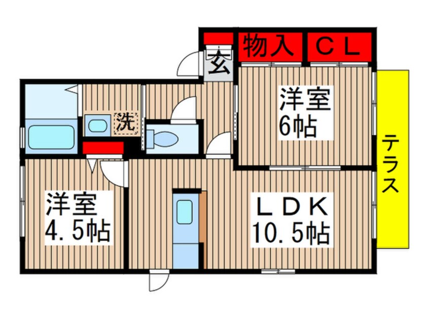 間取図 ＴＫハイツＤ棟