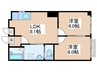 ルシエ－ル立川　N棟 2LDKの間取り
