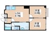 ルシエ－ル立川　N棟 2LDKの間取り