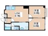 ルシエ－ル立川　N棟 2LDKの間取り