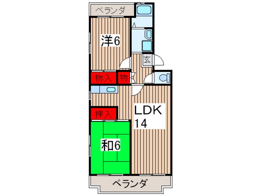 間取図 プリムロ―ズ南浦和