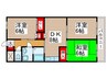 シブヤビル 3DKの間取り