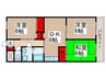 シブヤビル 3DKの間取り