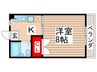 第一コーポ 1Kの間取り