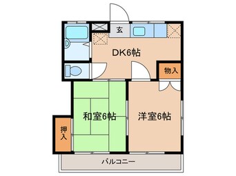 間取図 コーポけやき