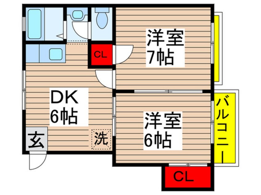 間取図 ＴＫハイツＡ棟